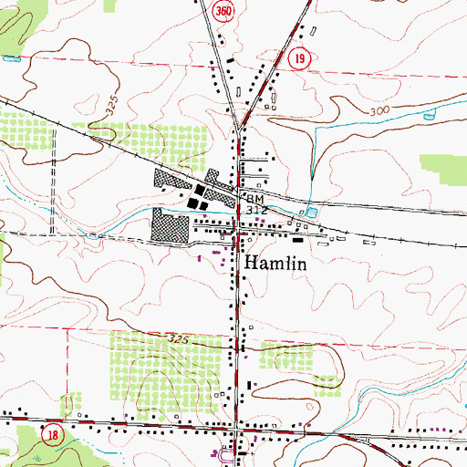 Topographic Map of Hamlin Volunteer Ambulance Corps, NY
