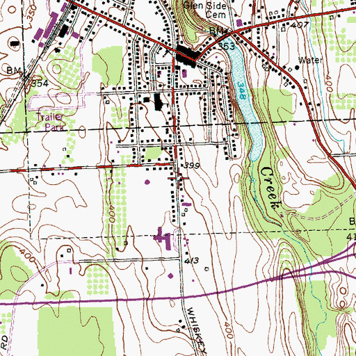 Topographic Map of Lakeshore Volunteer Ambulance, NY