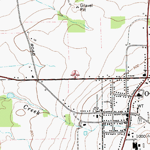 Topographic Map of South Seneca Community Volunteer Ambulance Corps, NY