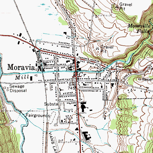 Topographic Map of Four Town First Aid Squad, NY