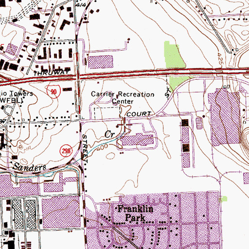Topographic Map of East Area Volunteer Emergency Services, NY