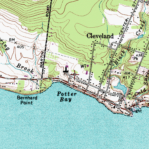 Topographic Map of North Shore Volunteer Emergency Squad, NY