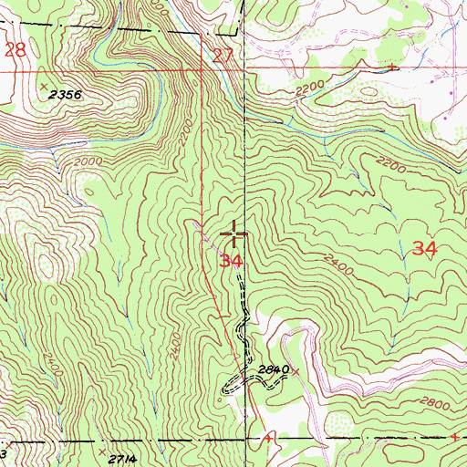 Topographic Map of La Jolla Reservation, CA