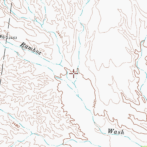 Topographic Map of Cammerman Wash, AZ