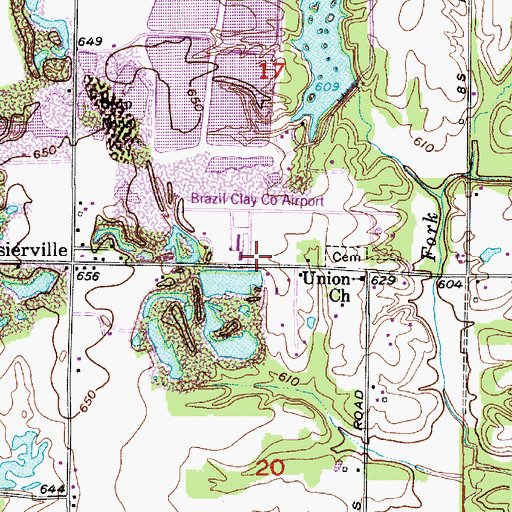 Topographic Map of Air Evacuation Lifeteam 39, IN