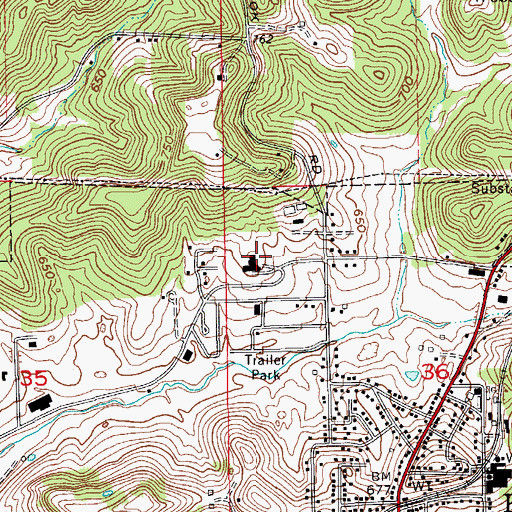 Topographic Map of Air Evacuation Lifeteam 17 Emergency Medical Services, IN