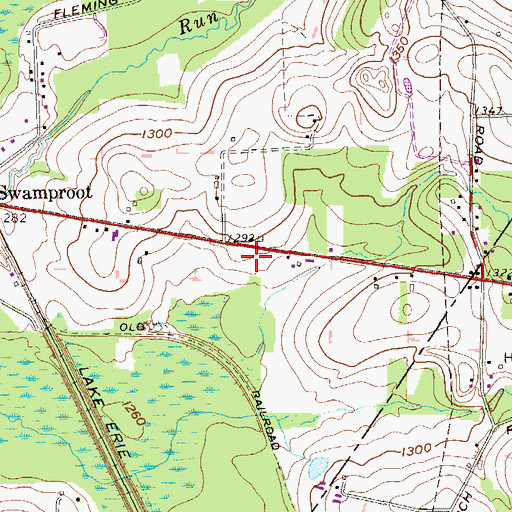 Topographic Map of Superior Ambulance Service, PA
