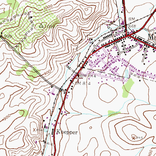 Topographic Map of Mont Alto Ambulance Squad, PA