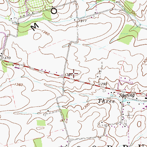 Topographic Map of Southern Cove Emergency Medical Services, PA
