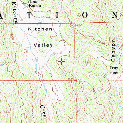Topographic Map of Laguna Mountains, CA