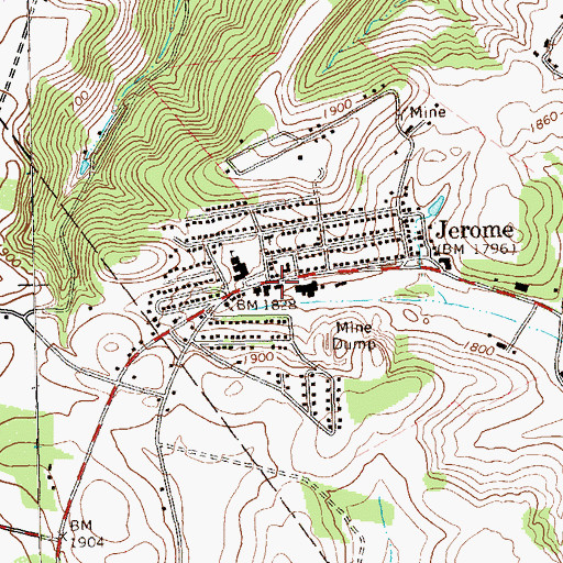 Topographic Map of Conemaugh Township Emergency Medical Services Substation - Station 640, PA