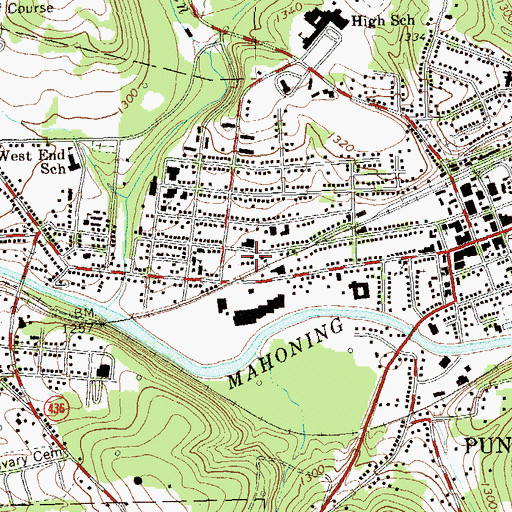 Topographic Map of Jefferson County Emergency Medical Services Station 50, PA