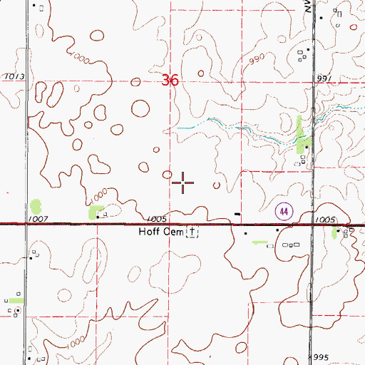 Topographic Map of Dallas Center - Grimes High School, IA