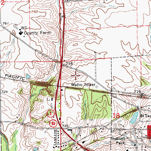 Topographic Map of Assure Center Alternative School, IA