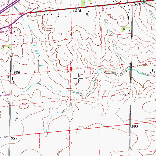 Topographic Map of Brookview Elementary School, IA