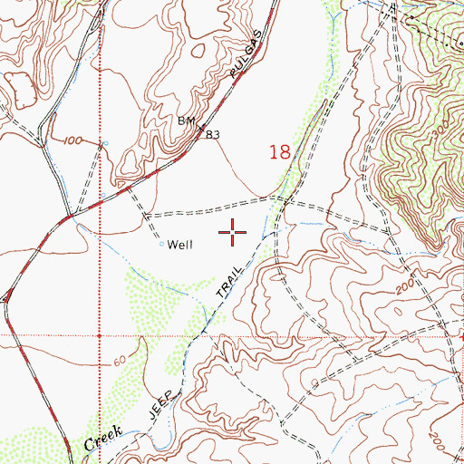 Topographic Map of Las Pulgas Canyon, CA