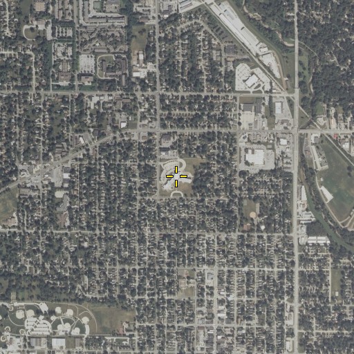 Aerial/Satellite Image of Hillside Elementary School, IA
