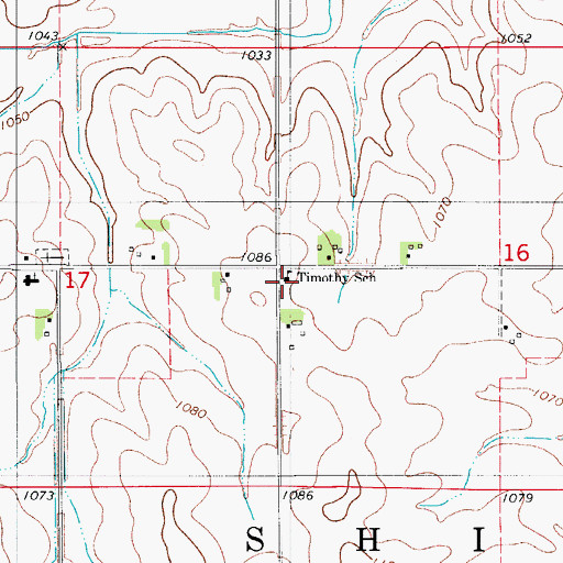 Topographic Map of Timothy Christian School, IA