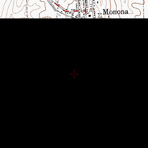 Topographic Map of MFL MarMac Elementary School, IA
