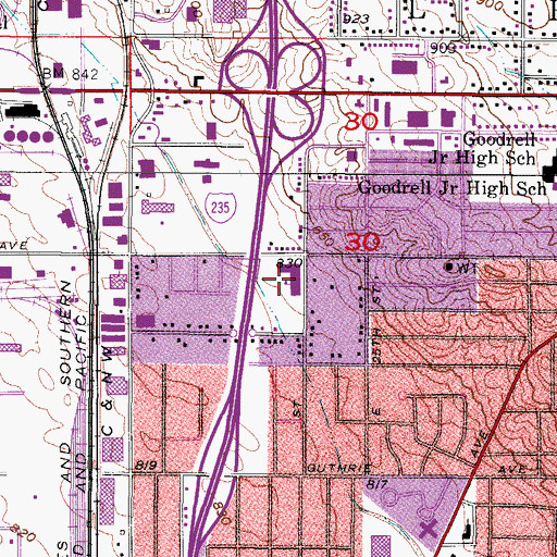 Topographic Map of Garton Elementary School, IA