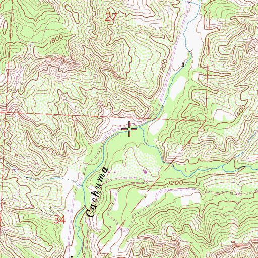 Topographic Map of Lazaro Canyon, CA