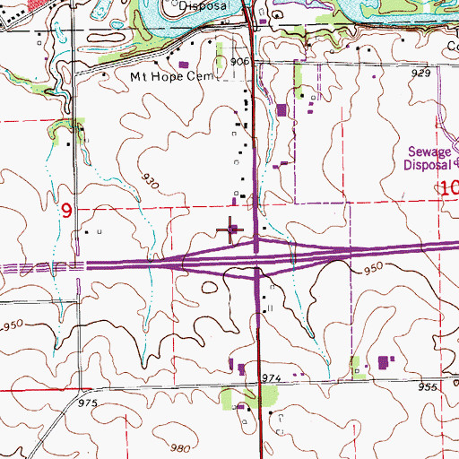 Topographic Map of Buchanan County Success Center, IA