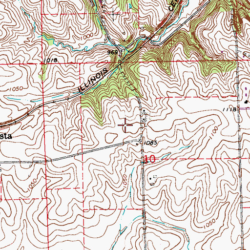 Topographic Map of Seton Catholic School Peosta Center, IA
