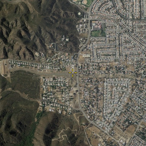 Aerial/Satellite Image of Leach Canyon, CA