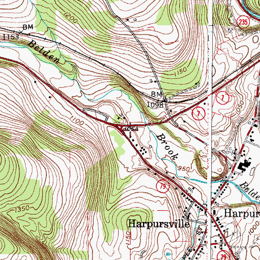 Topographic Map of Colesville Volunteer Ambulance Service, NY