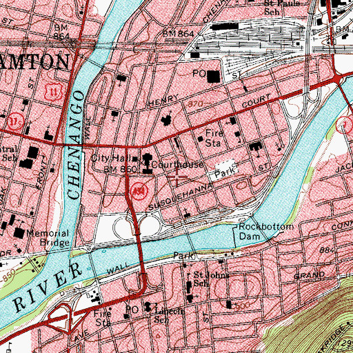 Topographic Map of Superior Ambulance Service, NY