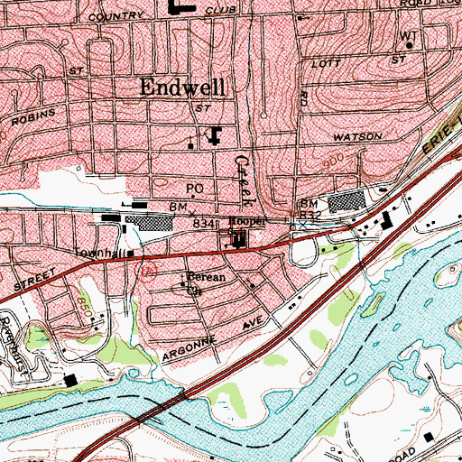 Topographic Map of Union Volunteer Emergency Squad, NY