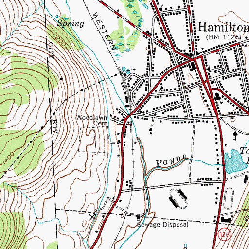 Topographic Map of Southern Madison County Volunteer Ambulance Corps, NY
