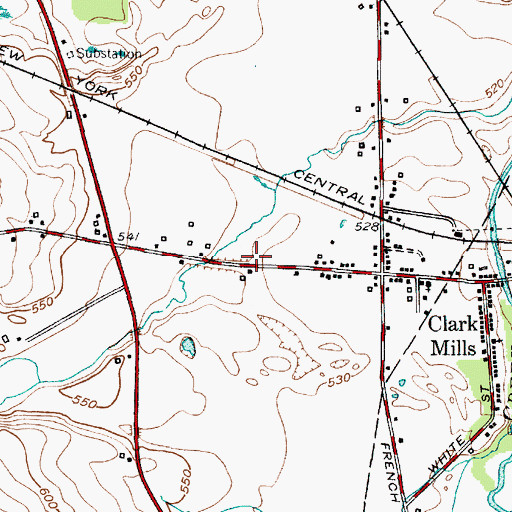 Topographic Map of Central Oneida County Volunteer Ambulance Corps, NY