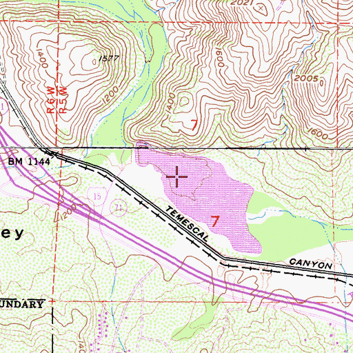Topographic Map of Lee Lake, CA