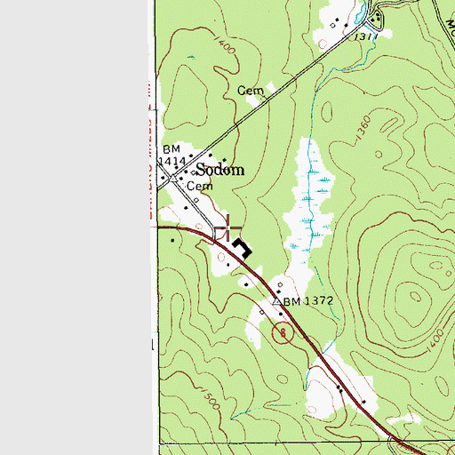 Topographic Map of Johnsburg Emergency Squad, NY