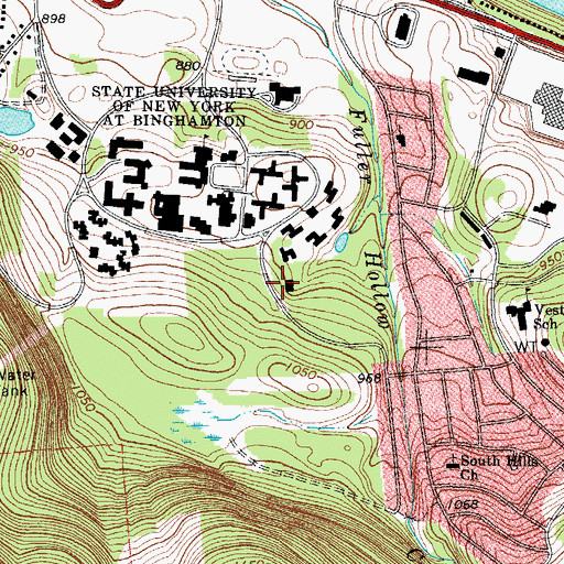 Topographic Map of Harpurs Ferry Student Volunteer Ambulance Service, NY