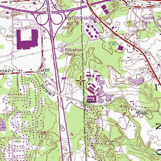 Topographic Map of Clifton Park and Halfmoon Emergency Corps, NY