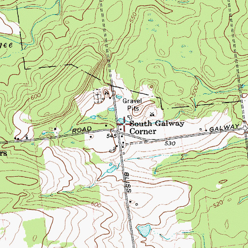 Topographic Map of Galway Ambulance Corps, NY