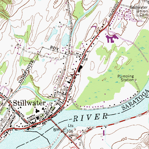 Topographic Map of Stillwater Ambulance Fund, NY