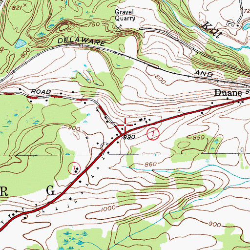 Topographic Map of Duanesburg Volunteer Ambulance Corps, NY