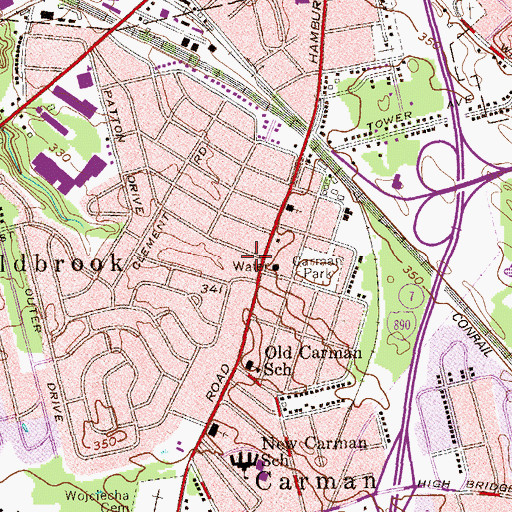 Topographic Map of Rotterdam Emergency Medical Service, NY