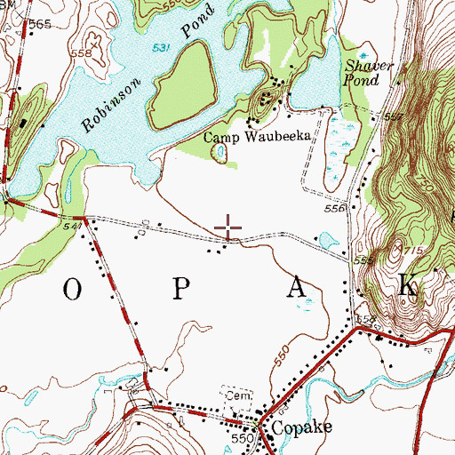 Topographic Map of Clausson Raught Community Rescue Squad, NY