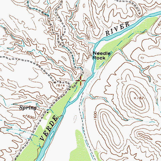 Topographic Map of Camp Creek, AZ