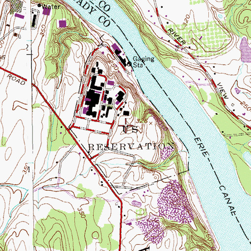Topographic Map of Knolls Atomic Power Lab Ambulance, NY