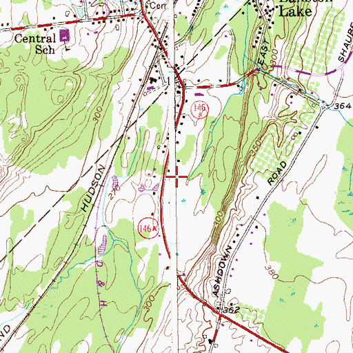 Topographic Map of Ballston Lake Emergency Squad, NY