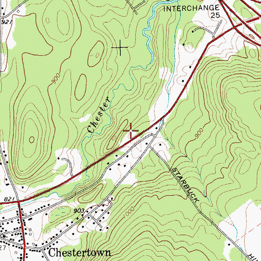 Topographic Map of North Warren Emergency Squad, NY