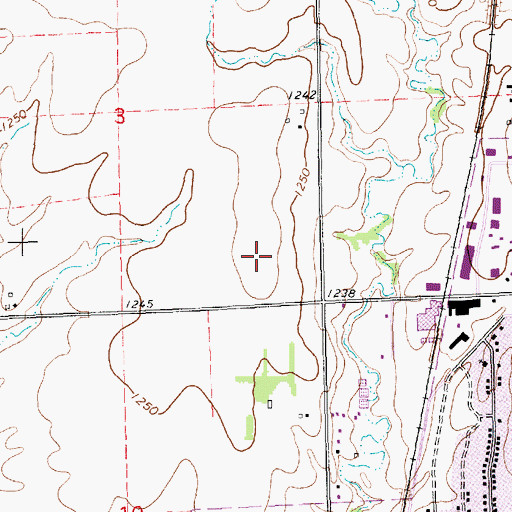 Topographic Map of Wellington Christian Academy, KS