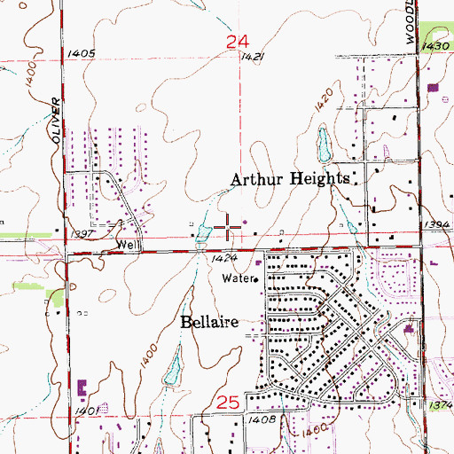Topographic Map of Sunrise Christian Academy, KS