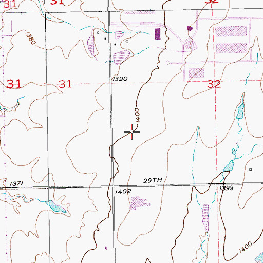 Topographic Map of ITT Technical Institute - Wichita, KS