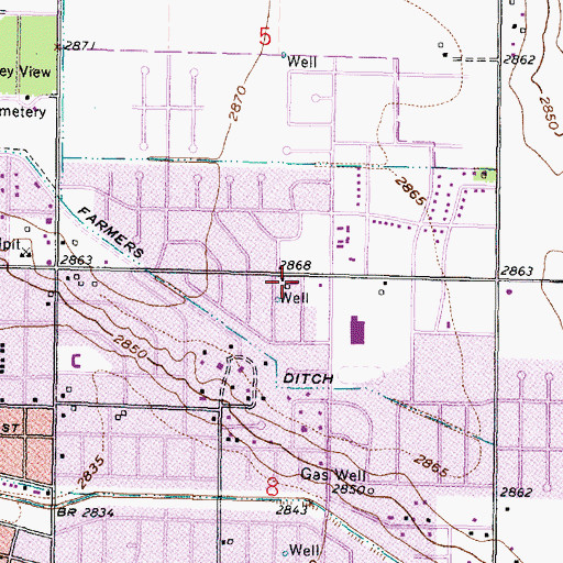 Topographic Map of Bible Christian Academy, KS